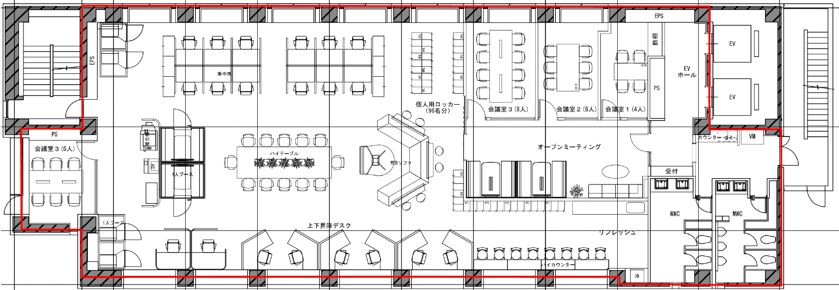 御成門駅徒歩3分、2025年大規模リノベーション予定のセットアップオフィス