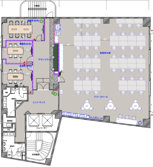 【仲介手数料0】新大塚駅徒歩4分、約80坪・会議室3室完備のセットアップオフィスの写真4