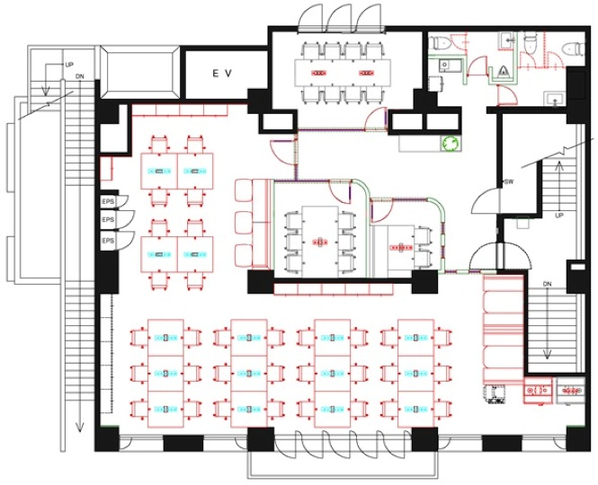代々木駅徒歩2分!会議室3室完備の新装フルセットアップオフィスの写真4